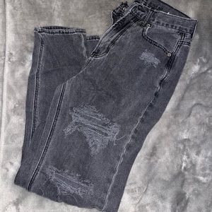 Distressed American Eagle Mom Jeans
